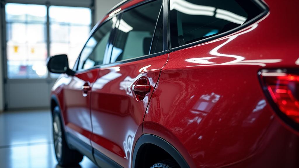 SUV dopo il detailing, pulito e lucido